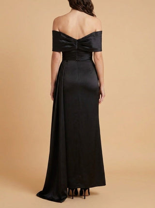 Off Shoulder Satin Dress | 28945 - Glamourous Grace
