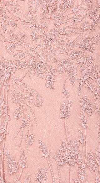 Overskirt Lace Fitted V-Neck Gown - Glamourous Grace