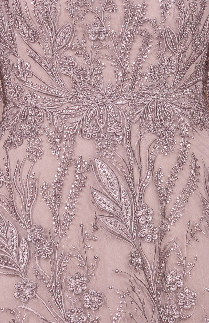 Modest, Cape Sleeve A-line Gown - Glamourous Grace