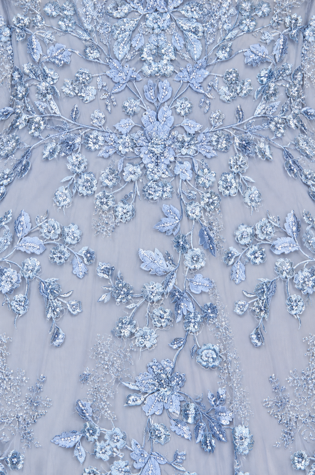 Illusion Neckline, Long Sleeves Gown - Glamourous Grace