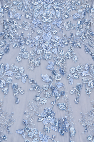 Illusion Neckline, Long Sleeves Gown - Glamourous Grace