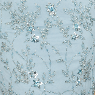 Beaded Midi Dress with Cap Sleeves - Glamourous Grace