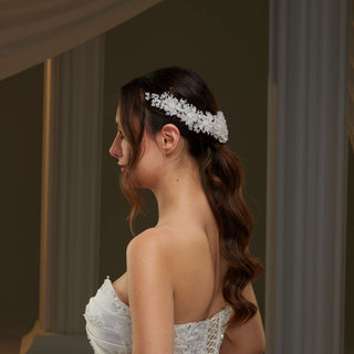 Crystal Beaded Bridal Hair Vine - Glamourous Grace