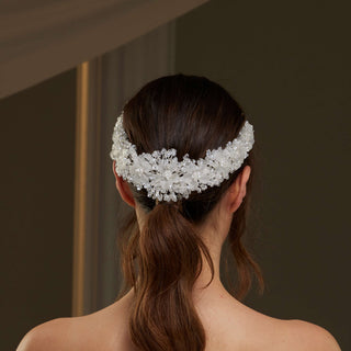 Crystal Beaded Bridal Hair Vine - Glamourous Grace