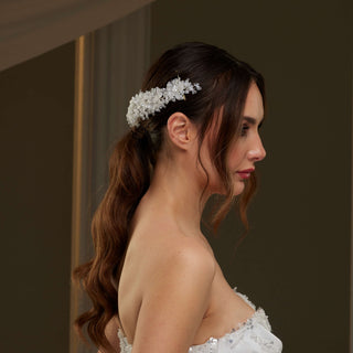 Crystal Beaded Bridal Hair Vine - Glamourous Grace