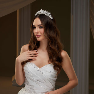 Crystal Bridal Tiara - Glamourous Grace