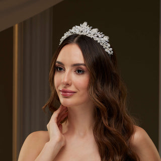 Crystal Bridal Tiara - Glamourous Grace