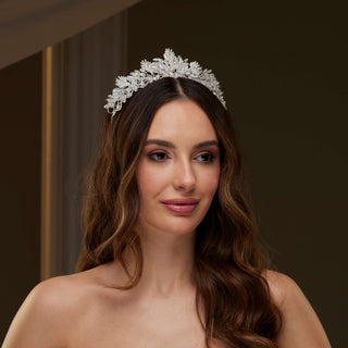 Crystal Bridal Tiara - Glamourous Grace
