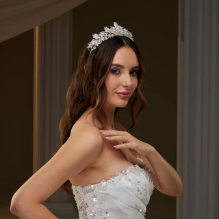 Crystal Bridal Tiara - Glamourous Grace