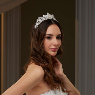 Elegant Crystal Wedding Tiara - Glamourous Grace