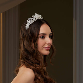 Elegant Crystal Wedding Tiara - Glamourous Grace