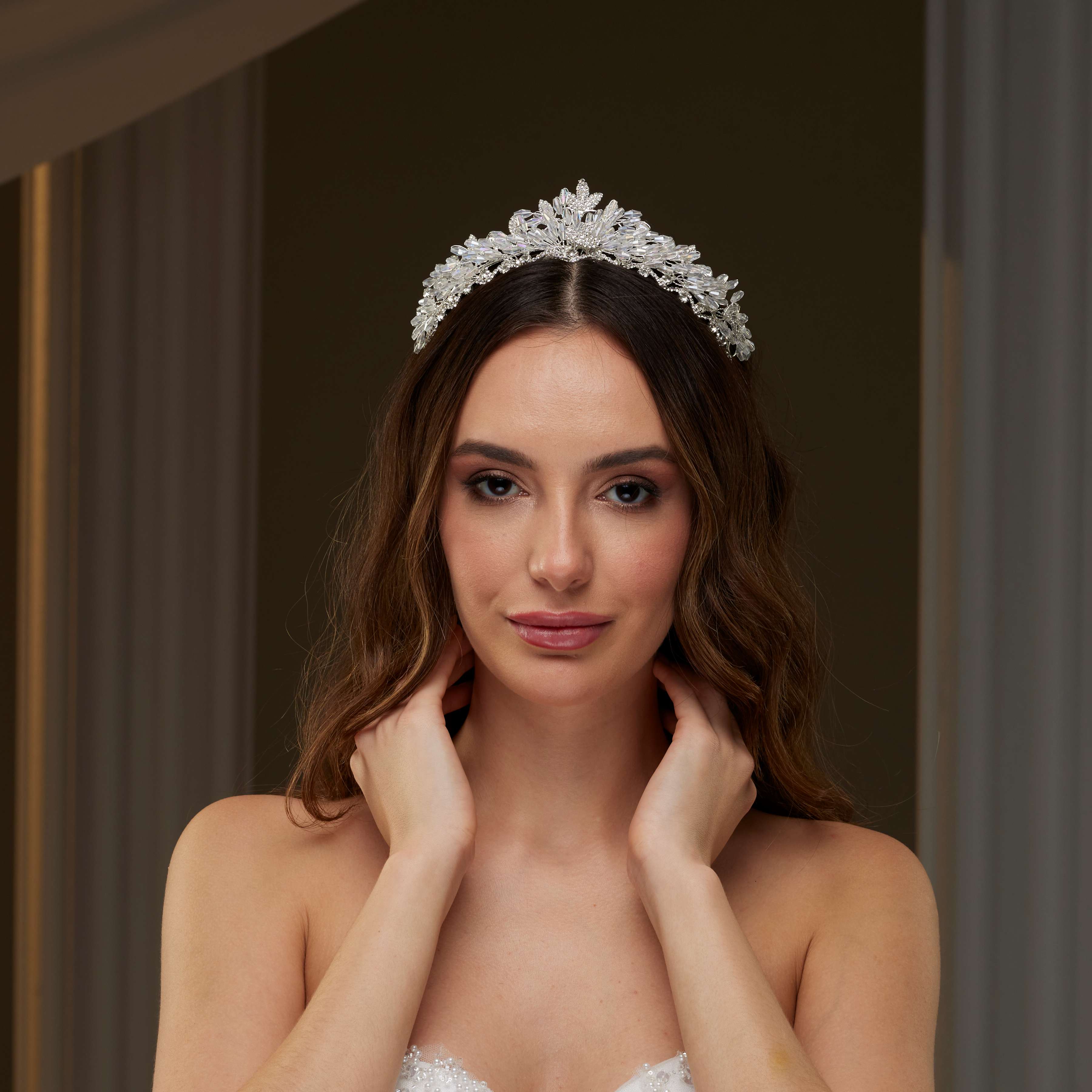 Crystal Wedding Tiara - Glamourous Grace