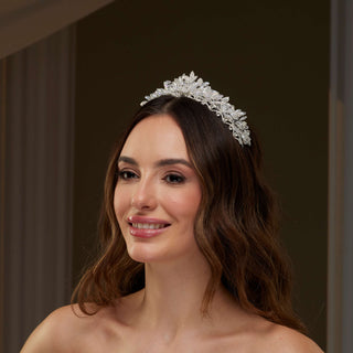 Crystal Wedding Tiara - Glamourous Grace