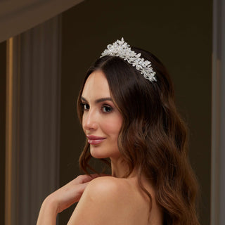 Crystal Wedding Tiara - Glamourous Grace