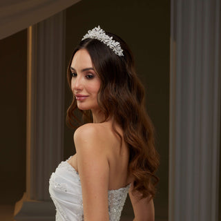 Crystal Wedding Tiara - Glamourous Grace