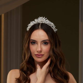 Elegant Crystal Tiara - Glamourous Grace