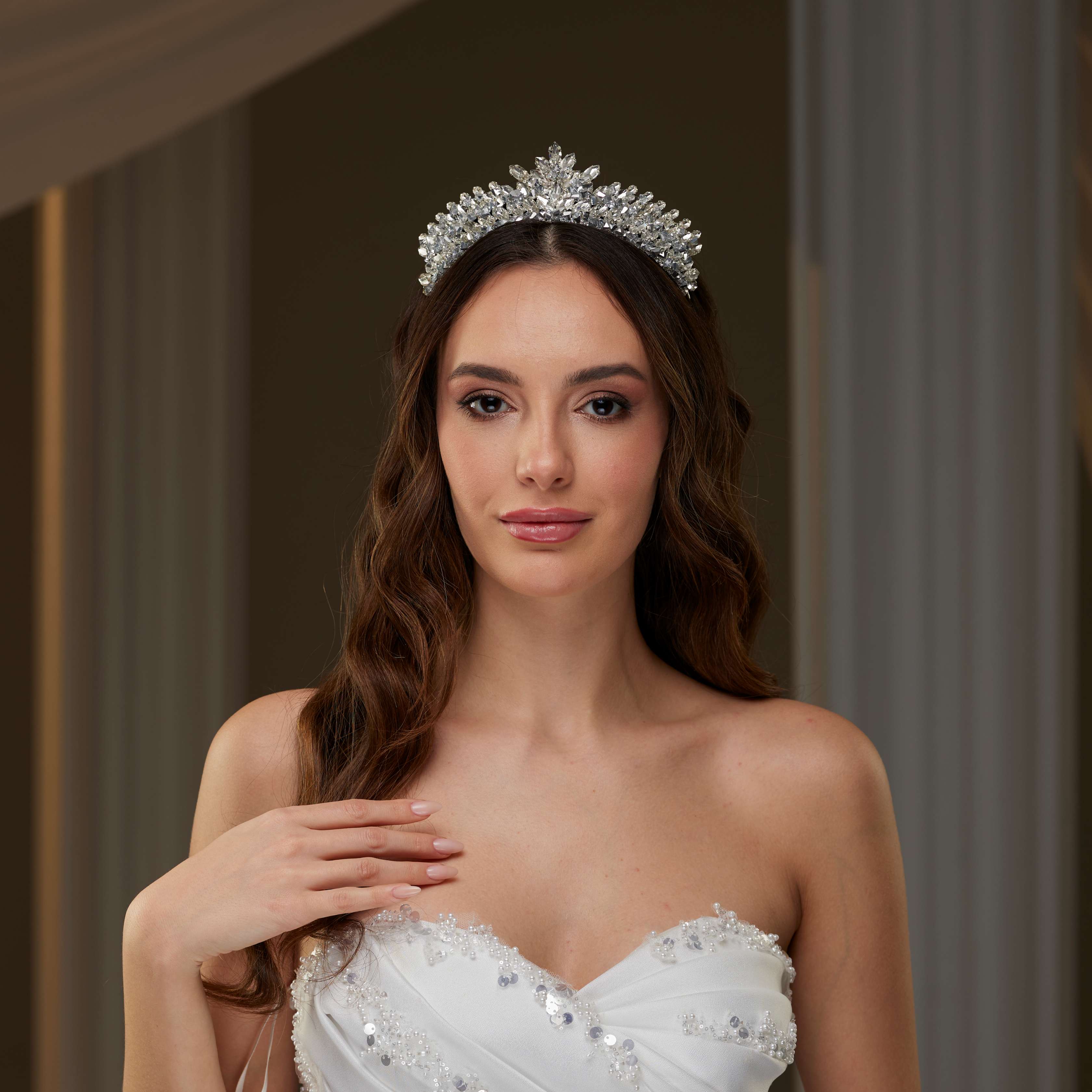 Crystal & Rhinestone  Tiara - Glamourous Grace