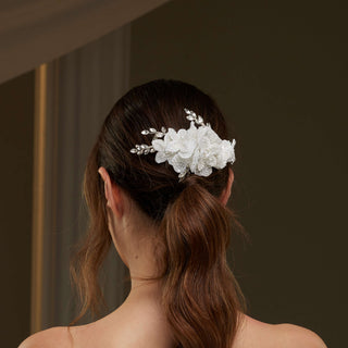 Rhinestone and Pearl Hair Comb - Glamourous Grace