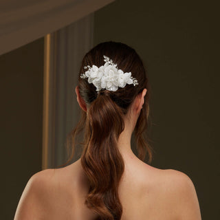 Rhinestone and Pearl Hair Comb - Glamourous Grace