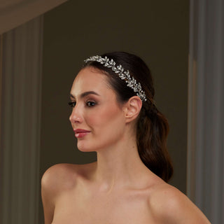 Crystal and Pearl  Hair Vine - Glamourous Grace