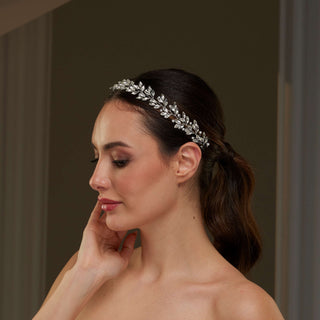 Crystal and Pearl  Hair Vine - Glamourous Grace