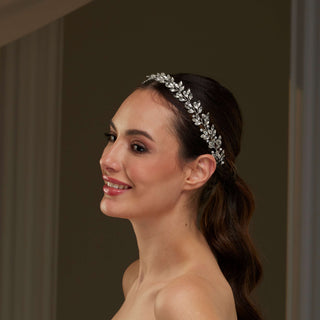 Crystal and Pearl  Hair Vine - Glamourous Grace