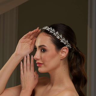 Crystal and Pearl  Hair Vine - Glamourous Grace