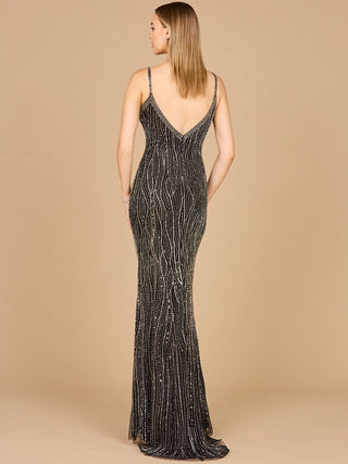 V-Neck Fitted Gown  - OUTLET - Glamourous Grace