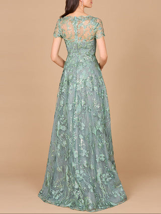 Tonal Lace Ballgown - Glamourous Grace