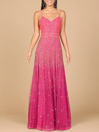 Ombre Beaded Gown  - OUTLET - Glamourous Grace