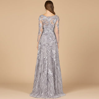 Long Sleeve Modest A-line Gown - Glamourous Grace