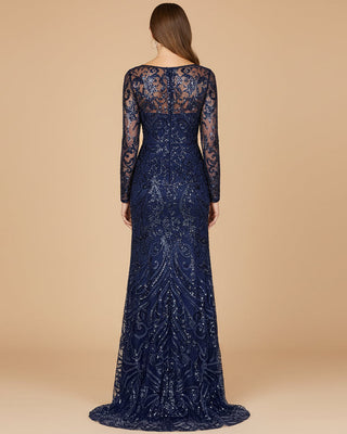 Long Sleeve Lace Gown | 29050 - Glamourous Grace