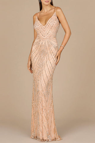 Spaghetti Strap Beaded Dress - Glamourous Grace