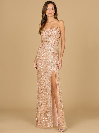 Scoop Neck Beaded Dress - Glamourous Grace