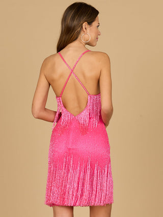 Spaghetti Strap Fringe Dress - Glamourous Grace