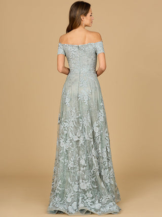 Off Shoulder A-Line Gown | Lara 29122 - Glamourous Grace