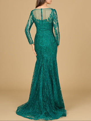 Mermaid, Long Sleeve Lace Gown - Glamourous Grace