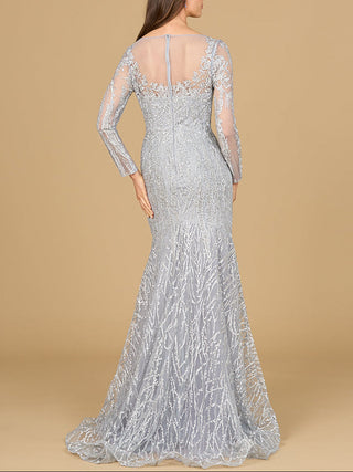 Mermaid, Long Sleeve Lace Gown - Glamourous Grace