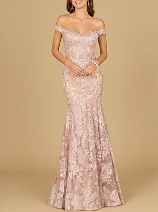 Off Shoulder Mermaid Beaded Gown - Glamourous Grace