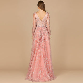 Elegant Overskirt Dress with Long Sleeves - Glamourous Grace