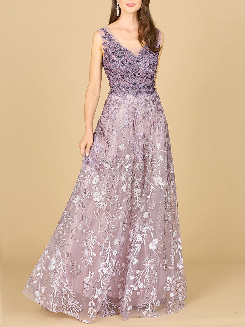 Ombre Lace Ballgown - Glamourous Grace