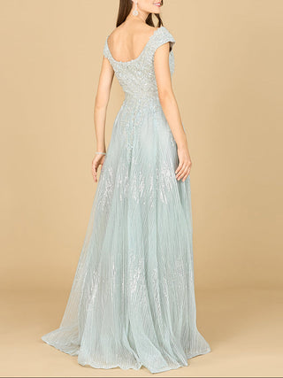 Cap Sleeve Lace Ballgown - Glamourous Grace