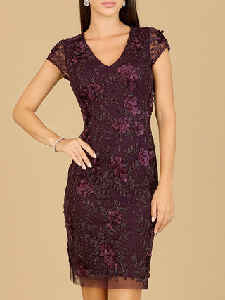 Cap Sleeve Embellished Dress - Glamourous Grace