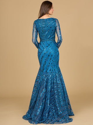 Mermaid, Long Sleeve Gown - Glamourous Grace