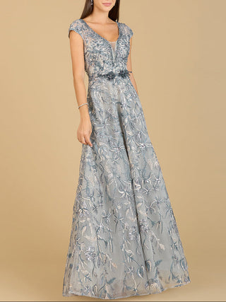 Lace Embellished A-Line Dress - Glamourous Grace