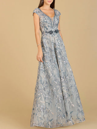 Lace Embellished A-Line Dress - Glamourous Grace