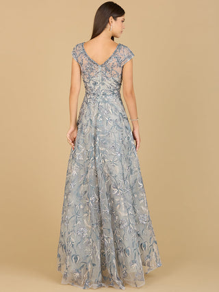 Lace Embellished A-Line Dress - Glamourous Grace