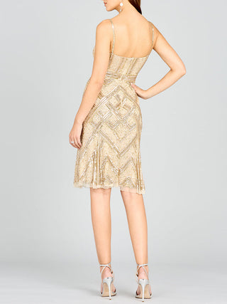 Lara 28860 - Beaded Flounce Dress - Glamourous Grace