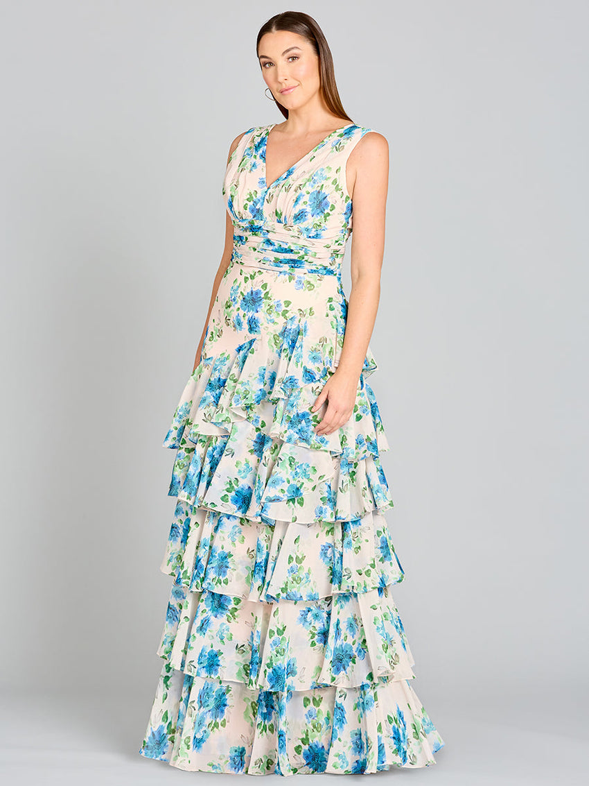 Ruffle Skirt Print Dress - OUTLET - Glamourous Grace