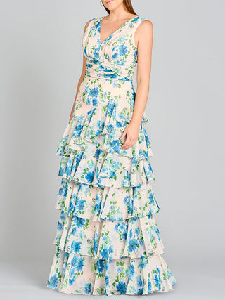 Ruffle Skirt Print Dress - OUTLET - Glamourous Grace